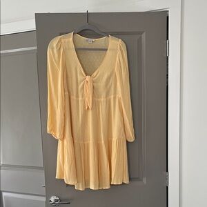 American Eagle Outfitters Yellow Polka Dot Dress